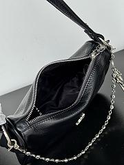 Chrome Hearts Leather Chicken Nugget Dagger Bag Black - 25x9x19cm - 6