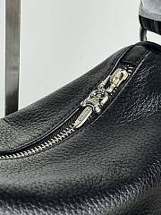 Chrome Hearts Leather Chicken Nugget Dagger Bag Black - 25x9x19cm - 2