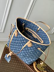 LV Neverfull MM Monogram Denim Blue M13192 - 31x28x14cm - 2
