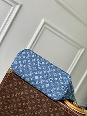 LV Neverfull MM Monogram Denim Blue M13192 - 31x28x14cm - 4