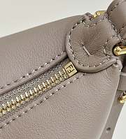 Fendigraphy Mini Dove Gray Leather Mini Bag - 20x7.5x13cm - 6