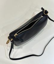 Fendigraphy Mini Black Leather Mini Bag - 20x7.5x13cm - 4