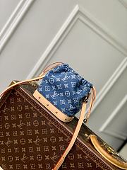 LV Nano Noé Monogram Denim Blue M83043 - 20.5x17.5x8.8cm - 3