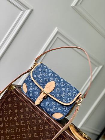 LV Diane Monogram Denim Blue M13070 - 24x15x9cm