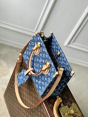 LV OnTheGo PM Monogram Denim Blue M14633 - 25x19x11.5cm - 4
