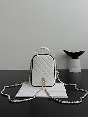 Chanel Mini Backpack Lambskin White & Black - 18x13x9cm - 2