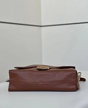 Fendi Mamma Baguette Large Brown Nappa Leather Bag - 32x11x21cm - 6