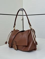Fendi Mamma Baguette Large Brown Nappa Leather Bag - 32x11x21cm - 5