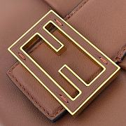 Fendi Mamma Baguette Large Brown Nappa Leather Bag - 32x11x21cm - 2