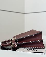 Fendi Peekaboo ISeeU Meidum Multicolour Sage Selleria Bag Brown - 33×12×25cm - 4