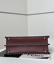 Fendi Peekaboo ISeeU Meidum Multicolour Sage Selleria Bag Brown - 33×12×25cm - 3