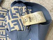 Fendi Dress Blue FF Cotton Dress  - 5