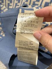 Fendi Dress Blue FF Cotton Dress  - 3