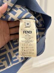 Fendi Knitted Top Blue FF Cotton - 5
