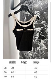 Celine Cropped Tank Top In Cotton Jersey - 2