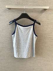 Celine Tank Top In Cotton Jersey Gray - 5