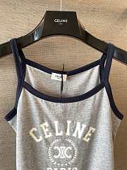 Celine Tank Top In Cotton Jersey Gray - 6