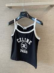 Celine Tank Top In Cotton Jersey Black - 4
