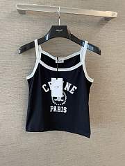 Celine Tank Top In Cotton Jersey Black - 5