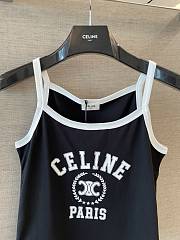 Celine Tank Top In Cotton Jersey Black - 6