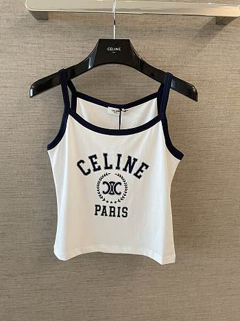 Celine Tank Top In Cotton Jersey White