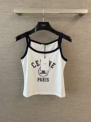 Celine Tank Top In Cotton Jersey White - 2