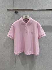 Loewe Trapeze Polo In Cotton Pink - 1