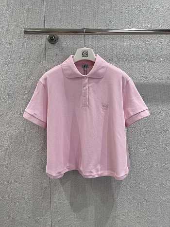Loewe Trapeze Polo In Cotton Pink