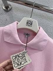 Loewe Trapeze Polo In Cotton Pink - 3