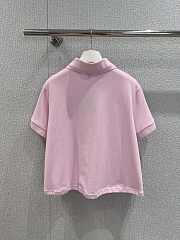 Loewe Trapeze Polo In Cotton Pink - 5