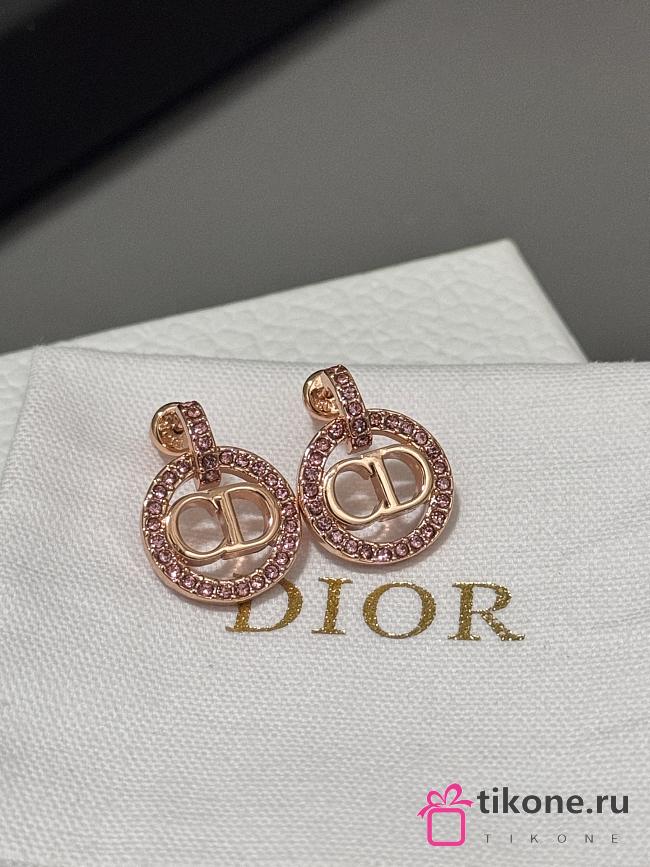 Dior Petit CD Earrings Rose Gold - 1