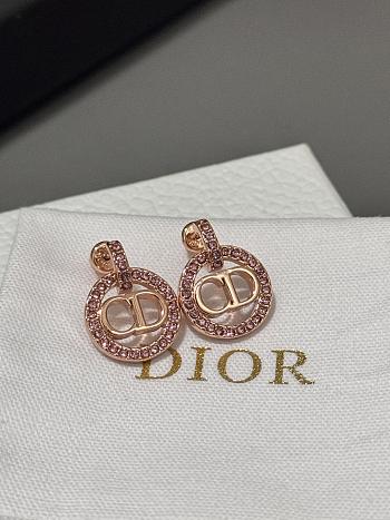 Dior Petit CD Earrings Rose Gold