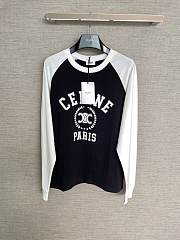 Celine Loose T-Shirt In Cotton Jersey Black - 6