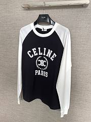 Celine Loose T-Shirt In Cotton Jersey Black - 2