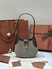 Loro Piana Small Bobbin Bag Pecora Nera Natural Chocolate - 19x6x16cm - 1