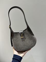 Loro Piana Small Bobbin Bag Pecora Nera Natural Chocolate - 19x6x16cm - 3