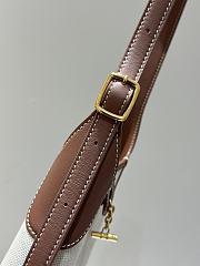 Loro Piana Small Bobbin Bag Cotton Linen Natural Caramel - 19x6x16cm - 2