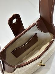 Loro Piana Small Bobbin Bag Silk Cashmere Natural Caramel - 19x6x16cm - 3