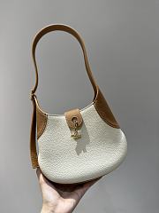 Loro Piana Small Bobbin Bag Calfskin Whisper White Wheat Bran - 19x6x16cm - 3