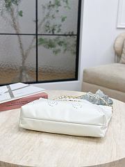 Chanel 22 Handbag Shiny Calfskin & Gold Tone Metal White - 42x36x8cm - 6