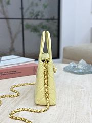 Chanel 23 Light Yellow Kelly Bag - 13x19x7cm - 3