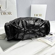 Dior Medium Grand Tour Multipocket Bag Black Crinkled Calfskin - 30.5x18x16cm - 6