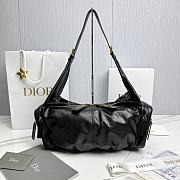 Dior Medium Grand Tour Multipocket Bag Black Crinkled Calfskin - 30.5x18x16cm - 4