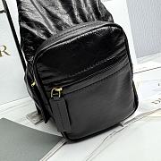Dior Medium Grand Tour Multipocket Bag Black Crinkled Calfskin - 30.5x18x16cm - 3