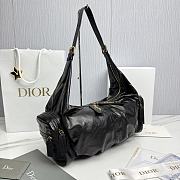 Dior Medium Grand Tour Multipocket Bag Black Crinkled Calfskin - 30.5x18x16cm - 2