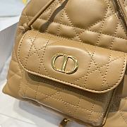 Small Dior Caro Bucket Bag Light Gold Macrocannage Lambskin - 24x20x9cm - 6