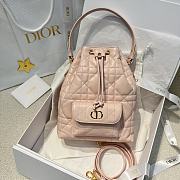 Small Dior Caro Bucket Bag Macrocannage Lambskin - 5