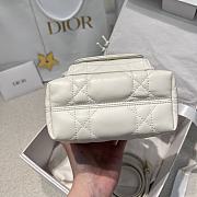 Dior Caro Nano Bucket Bag Latte Macrocannage Lambskin - 14x15x7cm - 6