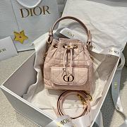 Dior Caro Nano Bucket Bag Macrocannage Lambskin - 3