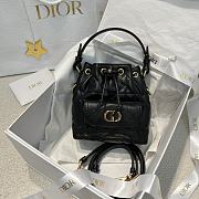 Dior Caro Nano Bucket Bag Macrocannage Lambskin - 2